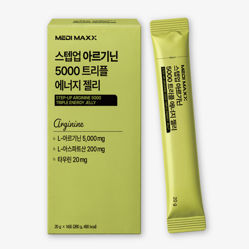 메디맥스 스텝업 아르기닌 5000 트리플 에너지 젤리, 1개, 14회분