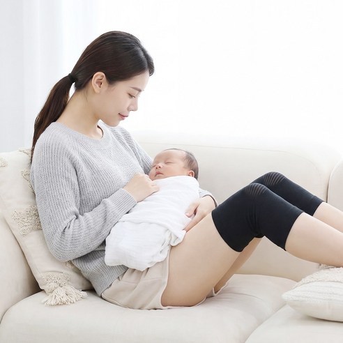 닥터코어런 베이비랩 출산무릎보호대 1쌍, 1세트, 블랙