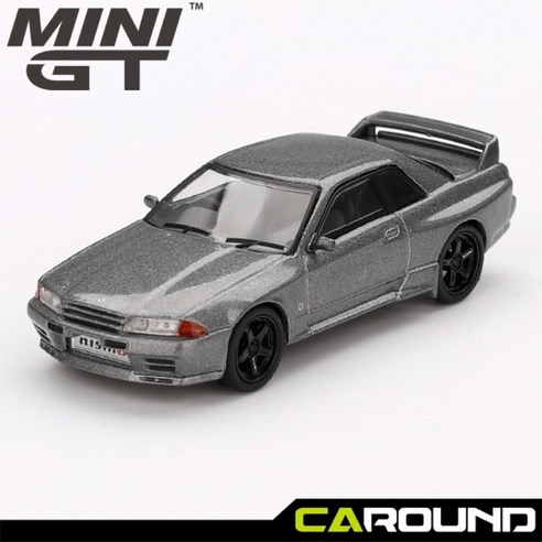 미니지티(1024) 1:64 닛산 스카이라인 GT-R (니스모 BNR32 CRS 버전) - 다크 메탈 그레이, 1024, 1개