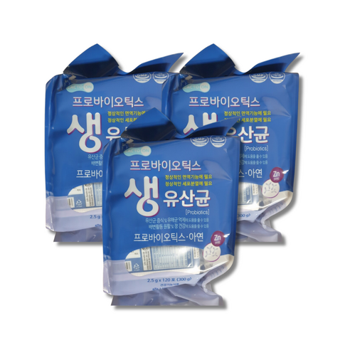 프로바이오틱스 생유산균 120포 2.5g 2 (600g) 8개월분 /생유산균 12종+아연, 2.5g, 360개