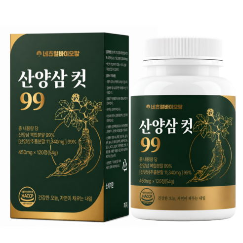 [정품] 산양삼 컷 99, 1개, 120정