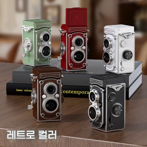 SorJar 카메라 6400w 픽셀 고화질 픽셀 2.0 인치 4k 빈티지캠코더 32GB, 검정색