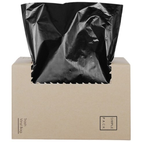 담다비닐 심플팩 쓰레기 봉투 검정, 20L, 70개