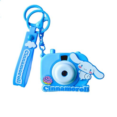 산리오 정품 프로젝션 카메라 키링 열쇠고리, 시나모롤_프로젝션(BLUE), 1개