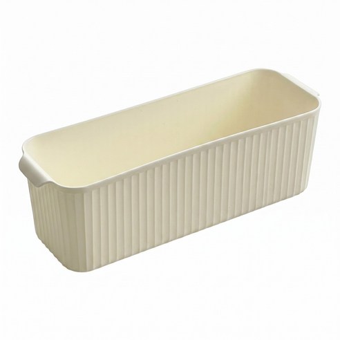 다용도 PP 직사각 책상 서랍 화장품 소품 수납 정리함, 1개, 화이트 스몰 - 29.7x10x9.6cm