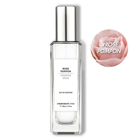 떼시스 로즈 폼퐁 달달한 장미 베리 플로럴 니치 향수 오드퍼퓸, 로즈 폼퐁 30ml, 1개, 30ml