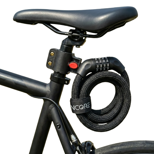 레인코어 도난방지 자전거 자물쇠 다용도 잠금장치 (브라켓+벨크로 포함), 1개, 80cm