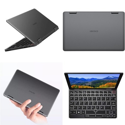 CHUWI MiniBook N150 미니 노트북 태블릿PC 8인치IPS스크린 windows11 포켓슬림 휴대 LPDDR5 16GB PD쾌충지원 듀얼usb-A3.0+타입C+HDMI, Wi-Fi, 512GB, N150(8인치)-딥그레이