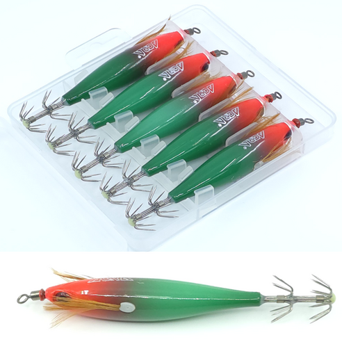 MZT 3D 미니 리플렉스 에기 5종 세트 수평 쭈꾸미 갑오징어 문어 한치