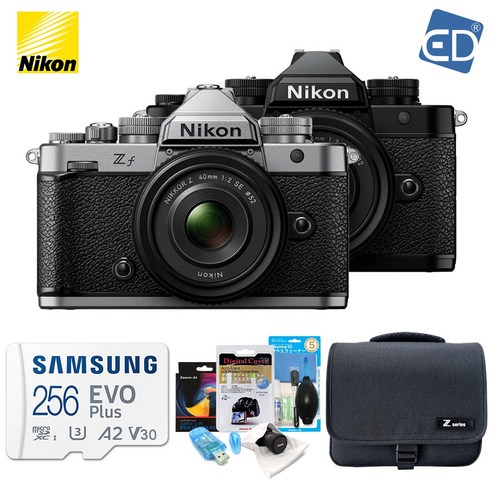 니콘정품 Z f + Z 40mm F2 SE KIT 실버 / 256G+가방풀패키지 /ED, 02 Z f + 40mm 실버 /256G+가방풀패키지, 02 Z f + 40mm 실버 /256G+가방풀패키지