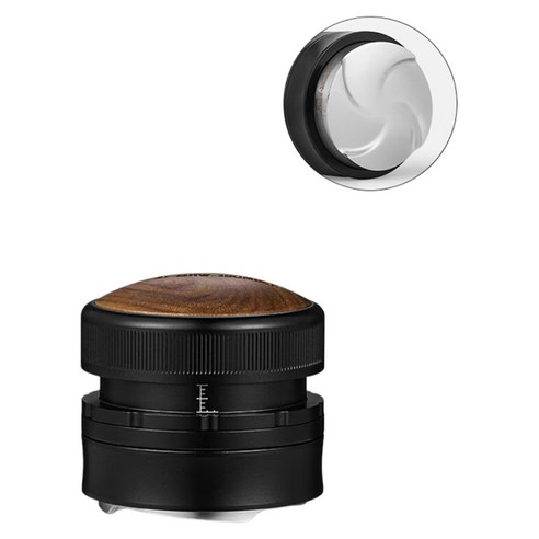 쓰리바머 허리케인 중력 커피 템퍼 58mm, 1개, 블랙
