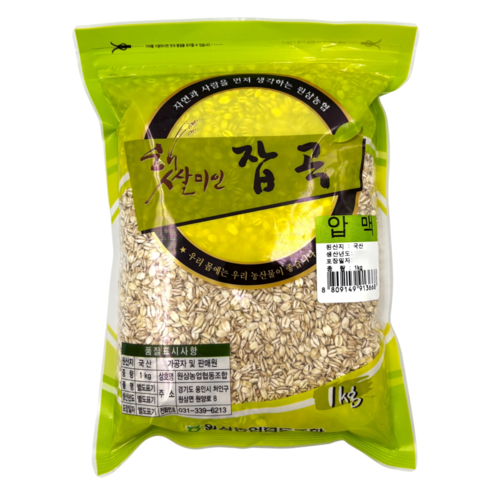 [농협] [25년산] 원삼농협 햇살미인 압맥 (눌린 보리), 1개, 1kg