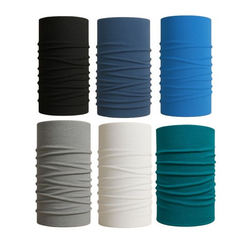 사계절 무지 멀티스카프 6장세트, 6종세트, 1개