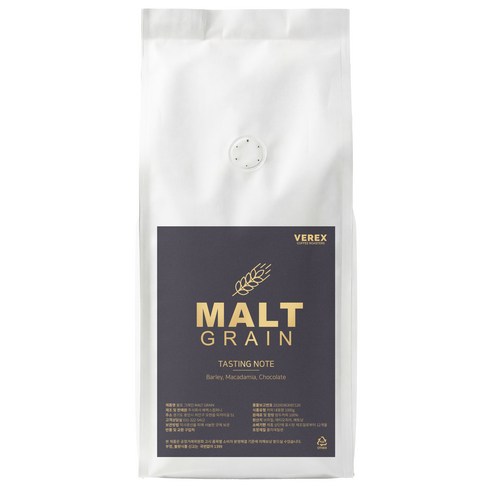 베렉스커피 몰트그레인 고소한 산미없는 곡물 블렌드 원두커피, 1개, 1kg, 홀빈(분쇄안함)