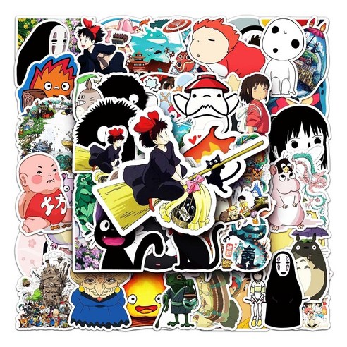 스튜디오 지브리 스티커 50p, 1개, a