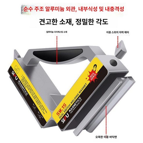 용접각도기 직각 자석 마그네틱 클램프 SW.1S 솔직 후기 | 실사용자 리뷰 분석 - 상품 이미지 4
