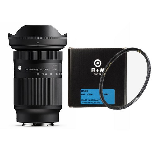 시그마 20-200mm DG 소니 FE + BW BASIC 필터