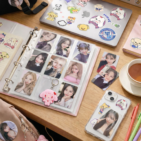 아이브 포토카드 30 멤버 캐릭터 키링 6 스티커 100 장원영 포카 뱃지 굿즈, ALL, FULL