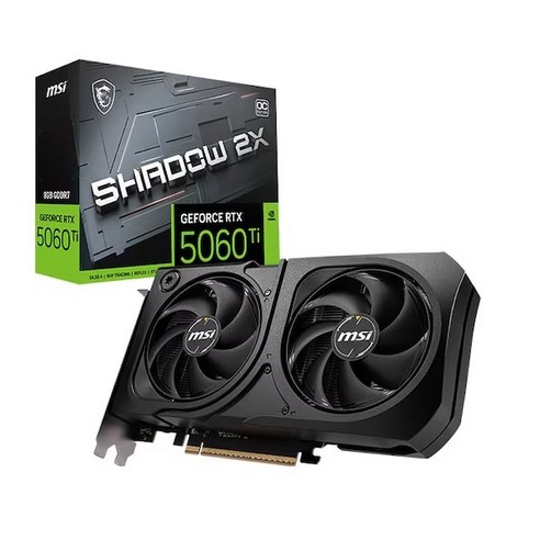 MSI 지포스 RTX 5060 Ti 쉐도우 2X OC 플러스 D7 8GB