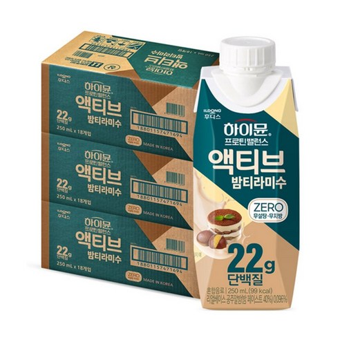하이뮨 프로틴 밸런스 액티브 22g 밤티라미수 ZERO 250ml, 54... 솔직 후기 | 실사용자 리뷰 분석 썸네일