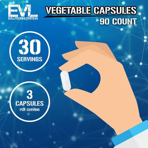 EVLUTIONNUTRITION EAA 2000 베지캡슐 90정, 1개 이미지 4