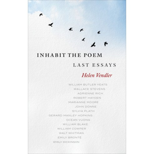 (영문도서)Inhabit the Poem: Last Essays Hardcover, Library of America, English, 9781598538274