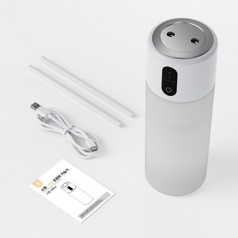 SUNGOD 미니 가습기 듀얼미스트 500ml 무소음 무선 무드등 가정용 차량용 사무실 탁상용 이미지 3