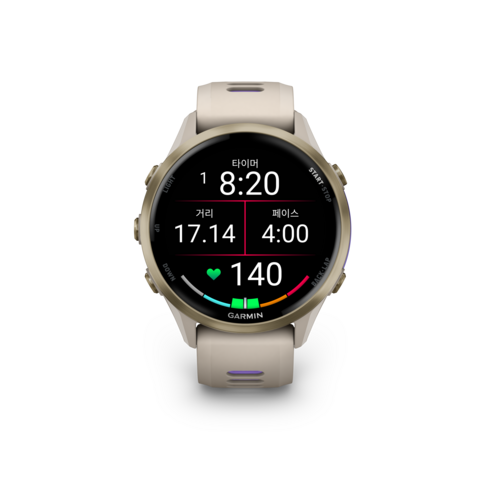 가민 포러너 970 러닝 GPS 스마트워치, 프렌치 그레이 + 인디고, 3.54cm, GPS + 블루투스