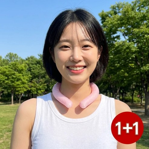 유리즈 시원한 아이스 넥쿨러 넥밴드, 2개, 핑크