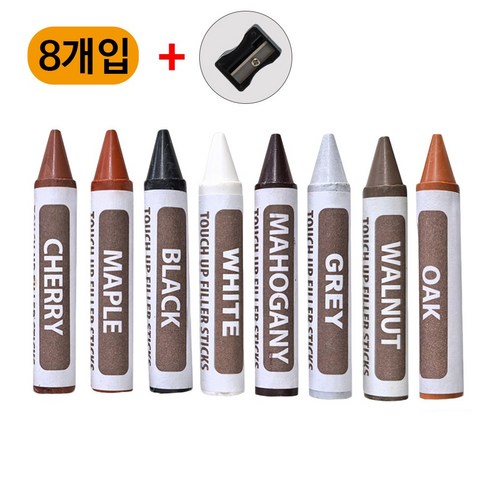 목재 가구 흠집 보수용 펜 마루 보수 크레용, 8개