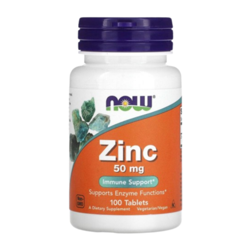Now Foods Zinc 나우푸드 아연 50mg 100타블렛, 100정, 1개