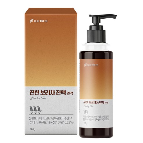 빌트루 진한 보리차 진액 원액 식약처인증 액기스 HACCP 국산 액상, 290g, 1개