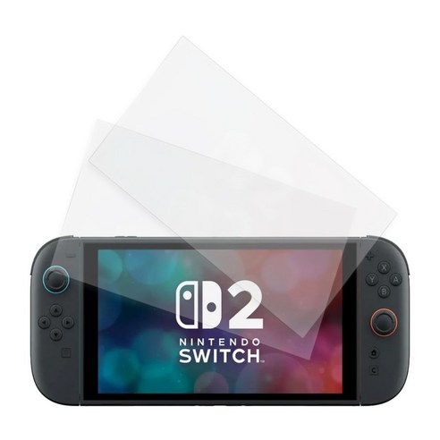 위저드 닌텐도 스위치2 강화유리 액정보호필름 2p 세트 투명 1세트 게임 악세사리, 2개, SWITCH2