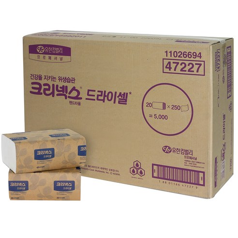 크리넥스 드라이셀 천연펄프 핸드타올 F250 VF 실사용 후기 | 효과 있을까? 썸네일