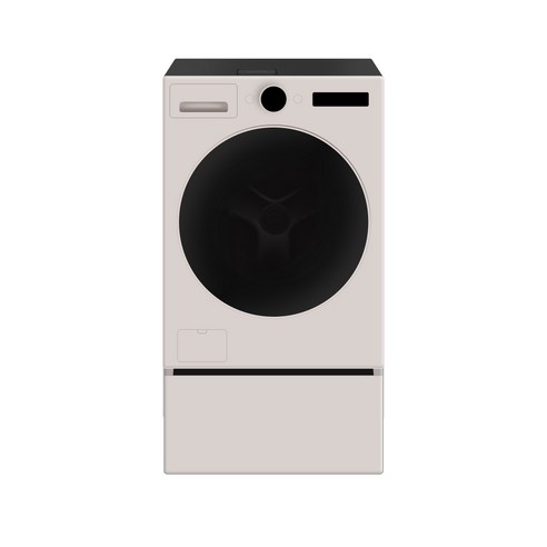 LG 트롬 오브제컬렉션 워시콤보 + 키높이 수납함 FH25ESEF 세탁25kg 건조15kg, 네이처 베이지