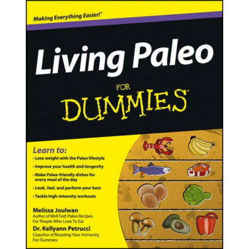 (영문도서)Living Paleo For Dummies Paperback, John Wiley & Sons, English, 9781118294055