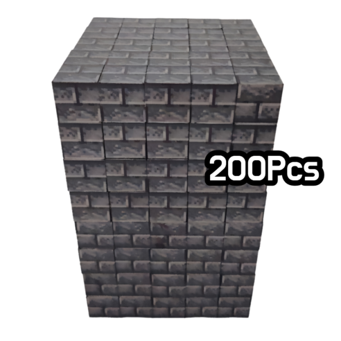 미마루 월드 자석블록 확장판 200pcs 자석블럭 리필 세트, 1세트, 벽돌 200pcs