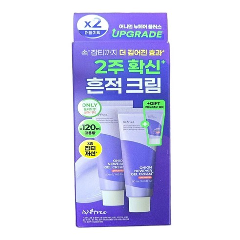 이즈앤트리 어니언 뉴페어 겔 크림 플러스, 50ml, 2개