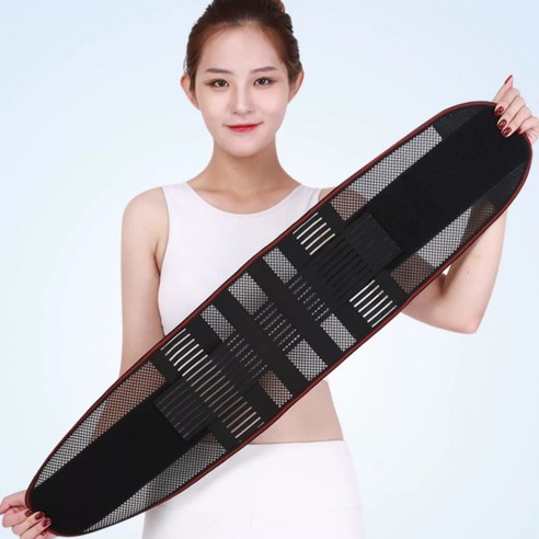 투니스 고탄력 컴포트 통기성 복대 메쉬 허리 보호대, 블랙