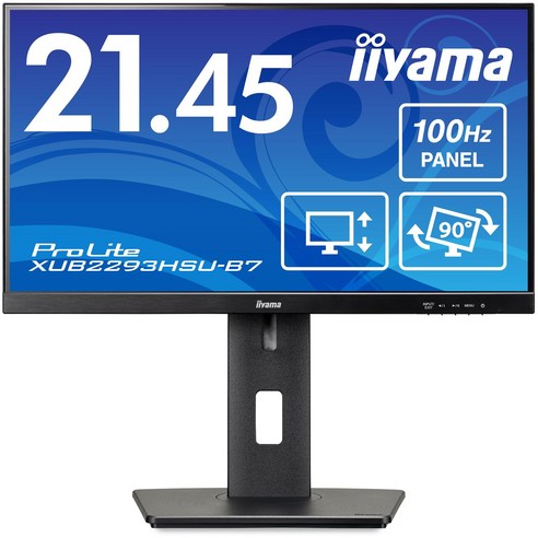 iiyama 21.45 HD IPS HDMI DisplayPort USB ProLite XUB2293HSU-B7 모니터 디스플레이 인치 풀