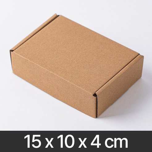 C형 택배상자 크래프트 선물상자 15x10x4cm, 10개, 크라프트