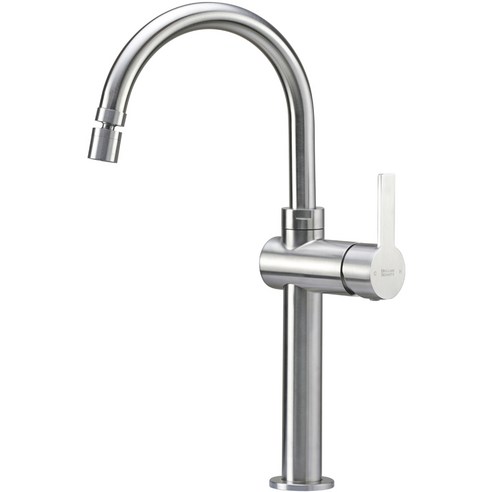 로딘 고급 탑볼 파우더 세면대 수전 무광 스텐304 원홀 세면 욕실 수도꼭지