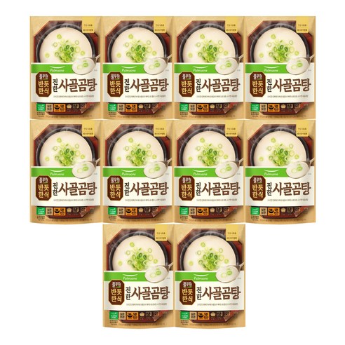 풀무원 반듯한식 한우 사골곰탕 실온, 500g, 10개