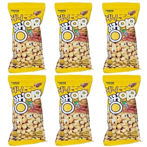 뻥이요 허니, 50g, 6개
