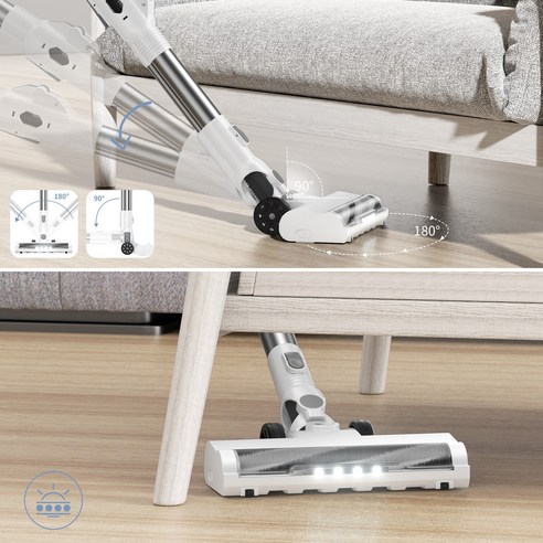 2025년형 프리티케어 무선 청소기 핸디 청소기 W400 하얀색 후기 분석 - 핸디 모드 활용