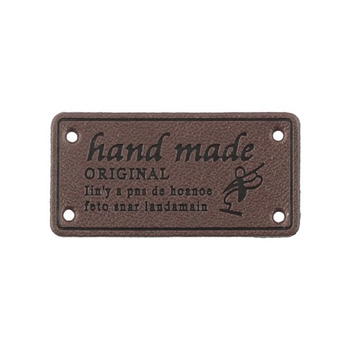 핸드 메이드라벨 스티커 라벨 handmade, 10개, 핸드메이드-오리지널 No.05(브라운)