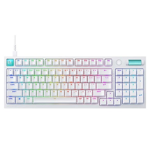 로지텍 G316 8K 커스텀 유선 기계식 게이밍 키보드, 제조사축, T축, 화이트