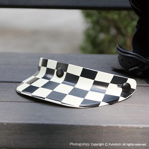 펄스티치 레트로 체커보드 헬멧 썬바이져 (헬멧미포함), Checkerboard