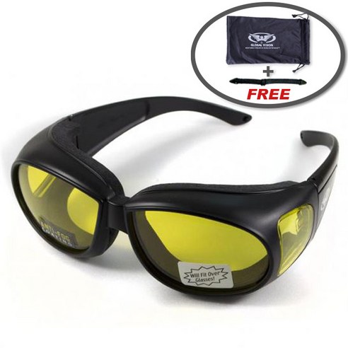 글로벌비전 아웃피터 바이크 고글 방풍 고글 GLOBAL VISION outfitter, 1개, 1.옐로우틴트