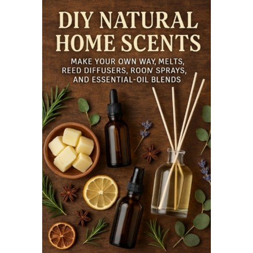 (영문도서)DIY Natural Home Scents: Make Your Own Wax Melts Reed Diffusers Room Sprays a... Paperback, Independently Published, English, 9798276996165